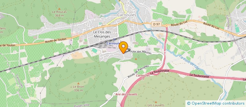 localisation de l'entreprise MONSIEUR ALEXIS LANIER  CARNOULES