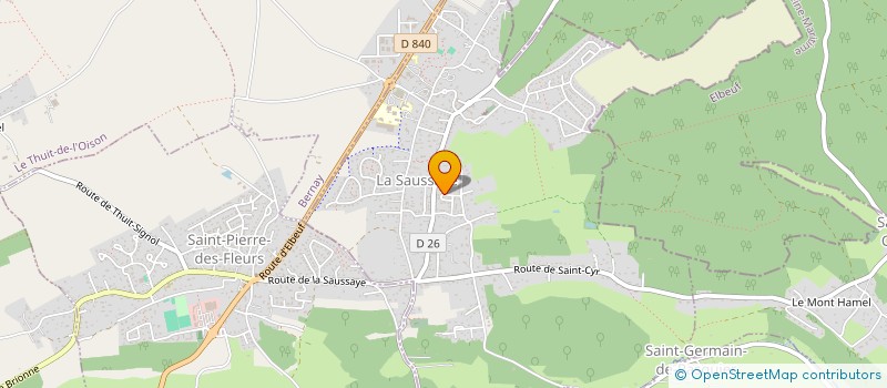 localisation de l'entreprise MONSIEUR ALEXIS LASNE  LA SAUSSAYE