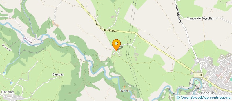 localisation de l'entreprise MONSIEUR ALEXIS LAVIGUERIE  BOZOULS