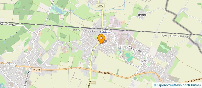 localisation de l'entreprise MONSIEUR ALEXIS LAVIS  BAISIEUX