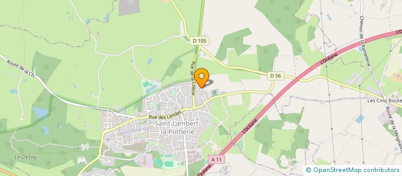localisation de l'entreprise MONSIEUR ALEXIS LE BOUCHER  SAINT-LAMBERT-LA-POTHERIE