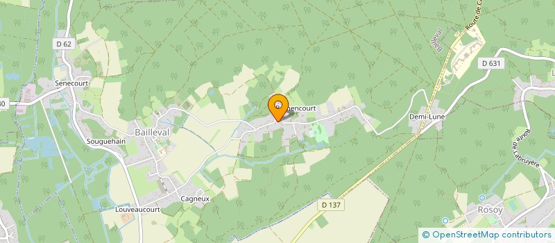 localisation de l'entreprise MONSIEUR ALEXIS LE BOZEC  BAILLEVAL