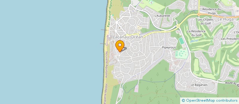 localisation de l'entreprise MONSIEUR ALEXIS LE DUC  LACANAU