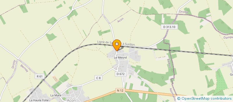 localisation de l'entreprise MONSIEUR ALEXIS LE GAC  ACON