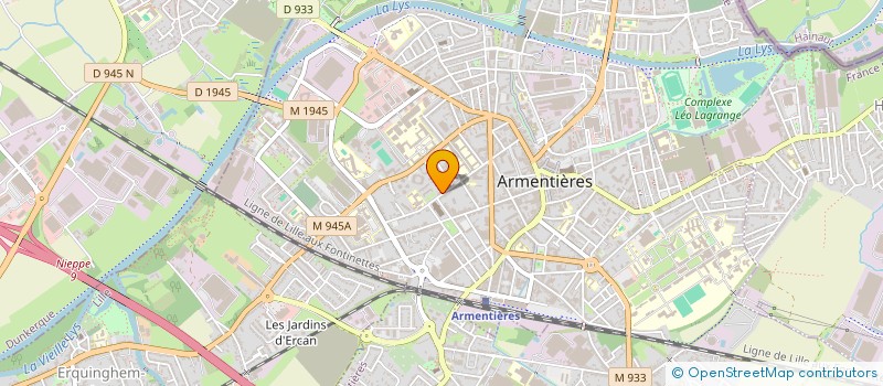 localisation de l'entreprise MONSIEUR ALEXIS LE HUEROU  ARMENTIERES