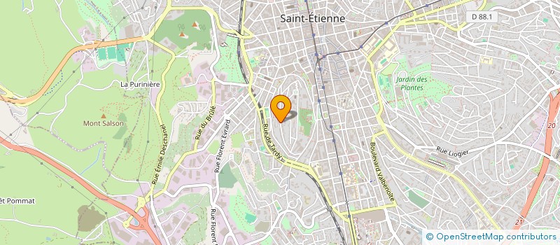 localisation de l'entreprise MONSIEUR ALEXIS LE MENTEC  SAINT-ETIENNE