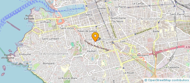 localisation de l'entreprise MONSIEUR ALEXIS LE TIRANT  MARSEILLE