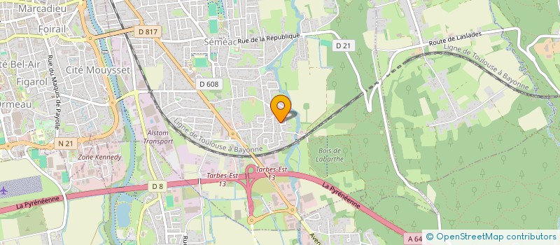 localisation de l'entreprise MONSIEUR ALEXIS LEBEL  SEMEAC