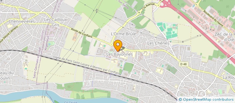 localisation de l'entreprise MONSIEUR ALEXIS LEBERT  HERBLAY-SUR-SEINE