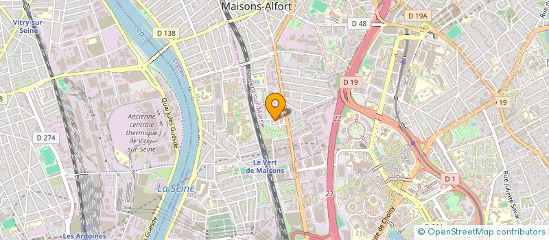 localisation de l'entreprise MONSIEUR ALEXIS LECHAT  MAISONS-ALFORT