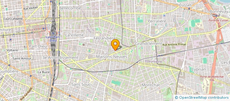 localisation de l'entreprise MONSIEUR ALEXIS LECLAIRE  VILLEURBANNE