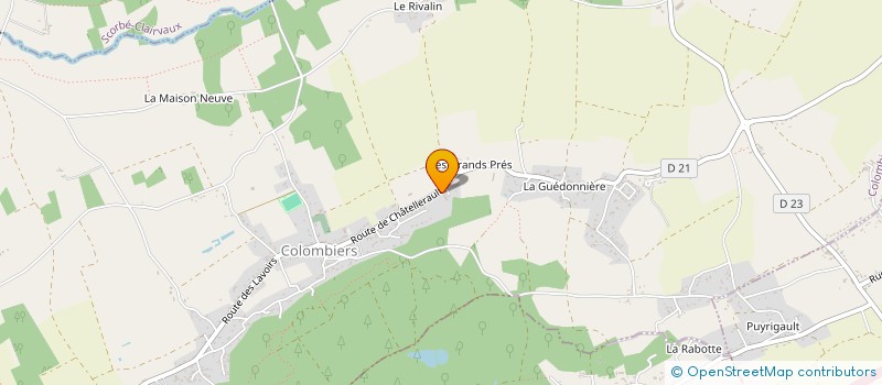 localisation de l'entreprise MONSIEUR ALEXIS LECLERCQ à COLOMBIERS