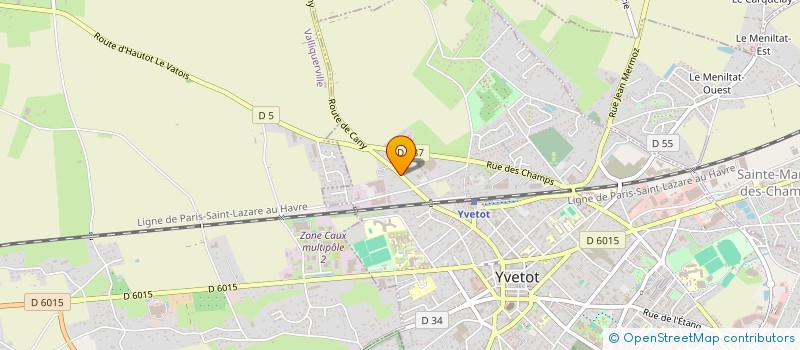 localisation de l'entreprise MONSIEUR ALEXIS LECOQ  YVETOT