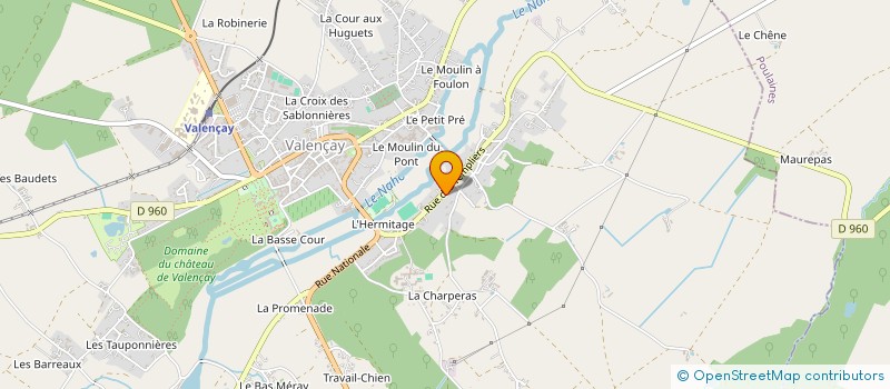 localisation de l'entreprise MONSIEUR ALEXIS LEGRAND à VALENCAY
