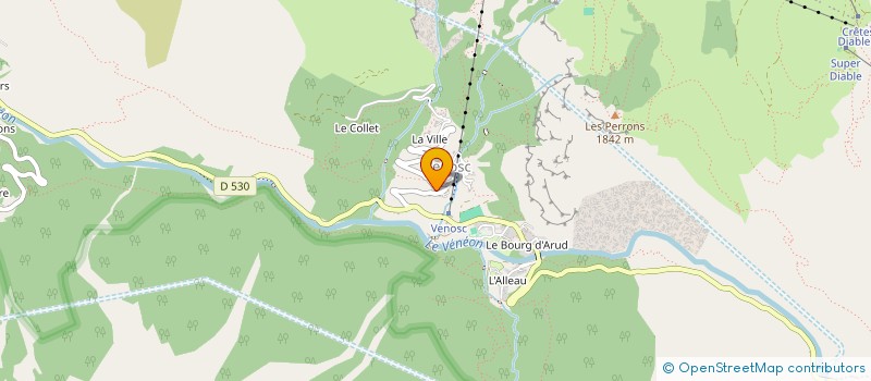 localisation de l'entreprise MONSIEUR ALEXIS LELOUCY  LES DEUX ALPES