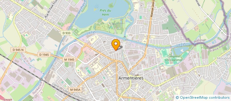 localisation de l'entreprise MONSIEUR ALEXIS LEMIERE à ARMENTIERES