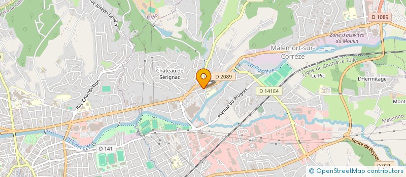 localisation de l'entreprise MONSIEUR ALEXIS-LEON PRUDHOMME  BRIVE-LA-GAILLARDE