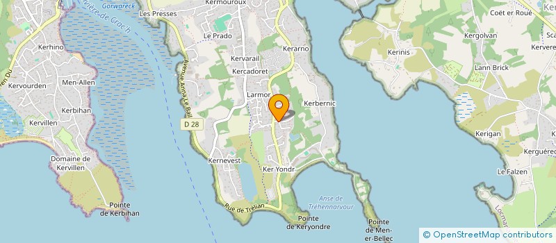 localisation de l'entreprise MONSIEUR ALEXIS LEPOUTRE  LA TRINITE SUR MER