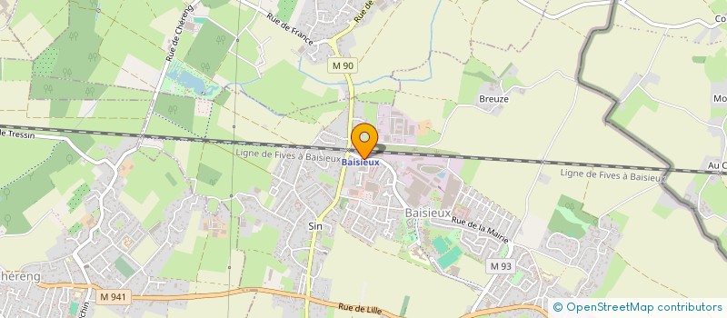 localisation de l'entreprise MONSIEUR ALEXIS LEPRETRE  BAISIEUX