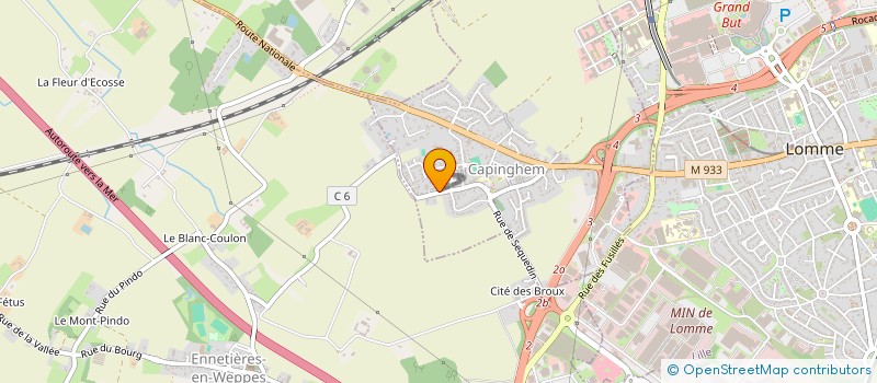 localisation de l'entreprise MONSIEUR ALEXIS LEROY  CAPINGHEM