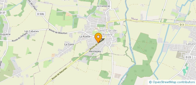 localisation de l'entreprise MONSIEUR ALEXIS LEROY  SAINT-CLAR-DE-RIVIERE