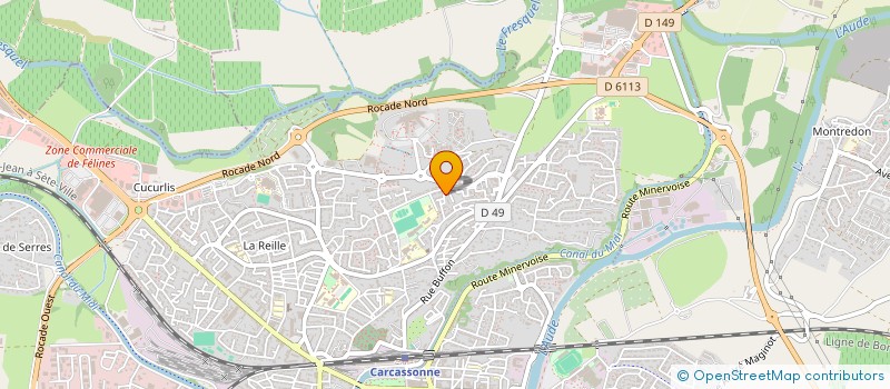 localisation de l'entreprise MONSIEUR ALEXIS LESCAUT  CARCASSONNE