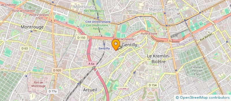 localisation de l'entreprise MONSIEUR ALEXIS LETELLIER à GENTILLY