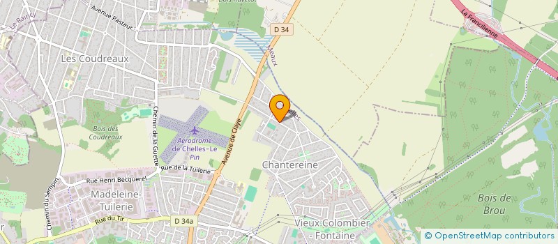 localisation de l'entreprise MONSIEUR ALEXIS LETIENT  CHELLES