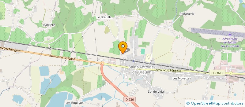 localisation de l'entreprise MONSIEUR ALEXIS LEULIER  SAINT-ANTOINE-DE-BREUILH