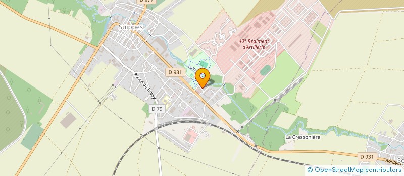 localisation de l'entreprise MONSIEUR ALEXIS LEUSIERE  SUIPPES