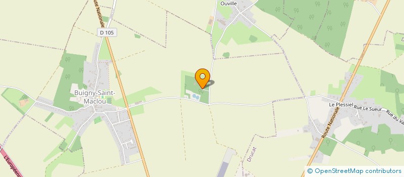 localisation de l'entreprise MONSIEUR ALEXIS LEVOIR  BUIGNY-SAINT-MACLOU