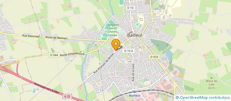 localisation de l'entreprise MONSIEUR ALEXIS LEVOYE à BAILLEUL
