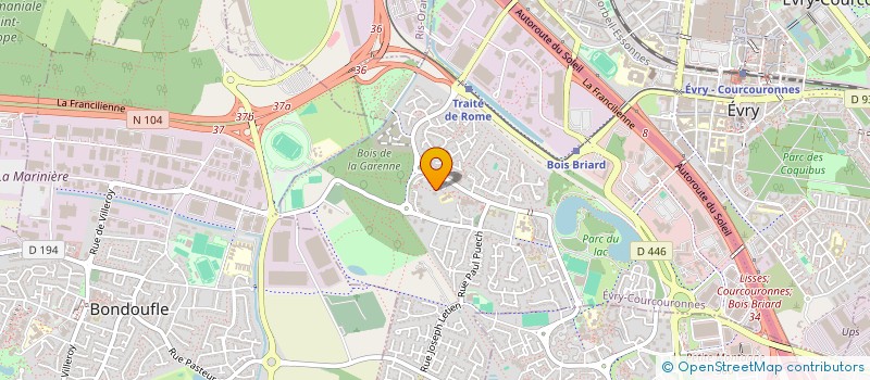 localisation de l'entreprise MONSIEUR ALEXIS LEXELINE  EVRY-COURCOURONNES
