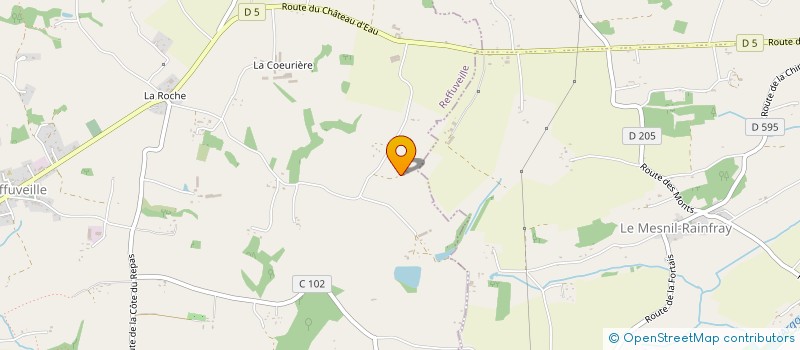 localisation de l'entreprise MONSIEUR ALEXIS LHERMELIN  REFFUVEILLE