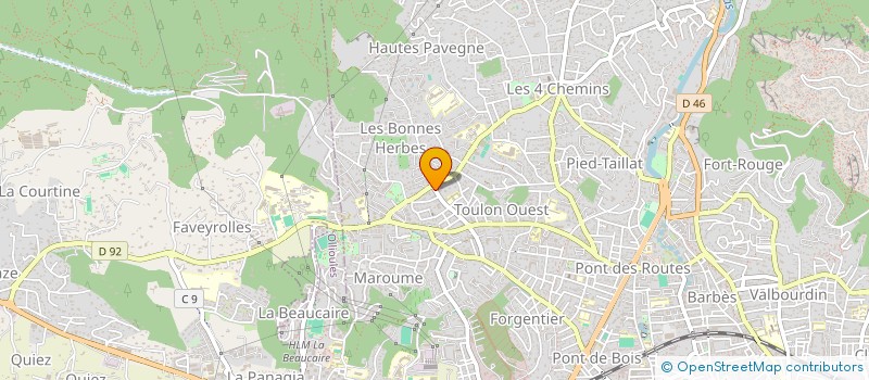 localisation de l'entreprise MONSIEUR ALEXIS LONIEWSKI  TOULON