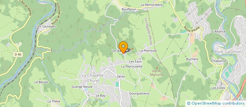 localisation de l'entreprise MONSIEUR ALEXIS LOPEZ  LA CHAPELLE-D'AUREC