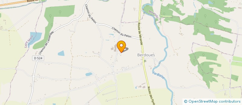 localisation de l'entreprise MONSIEUR ALEXIS LOUIT  BERDOUES