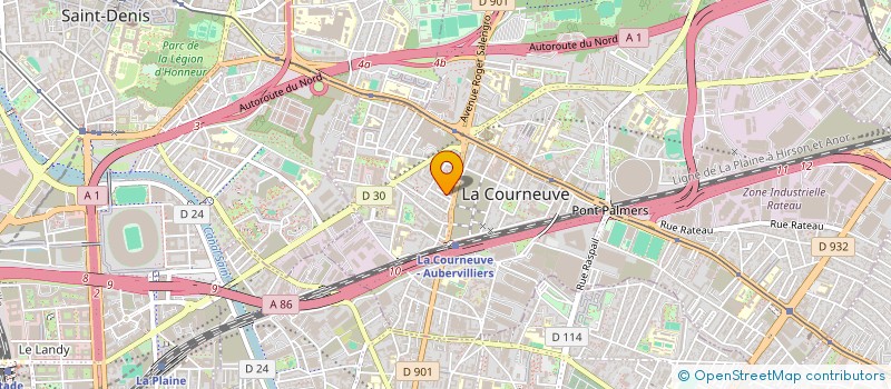 localisation de l'entreprise MONSIEUR ALEXIS LUCIEN JOSEPH BREGERE à LA COURNEUVE