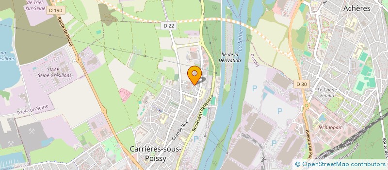 localisation de l'entreprise MONSIEUR ALEXIS LUNE  CARRIERES-SOUS-POISSY