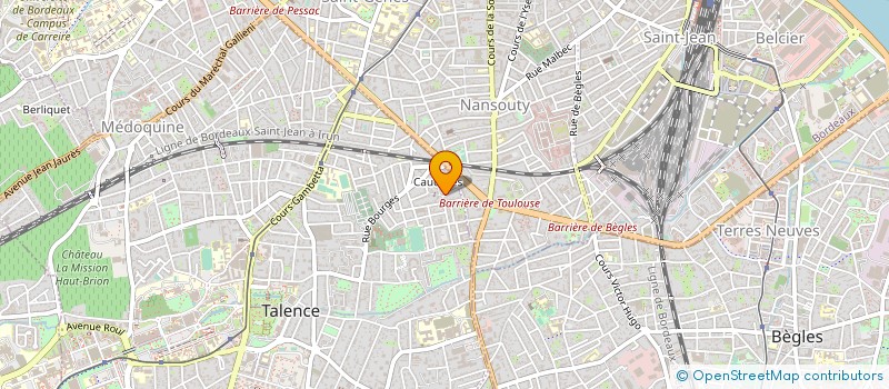 localisation de l'entreprise MONSIEUR ALEXIS LY  TALENCE