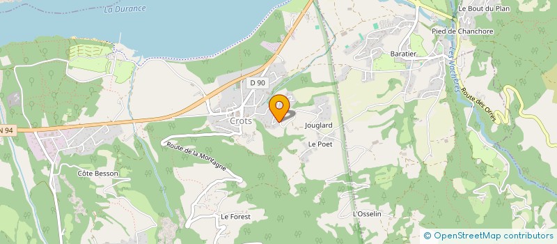 localisation de l'entreprise MONSIEUR ALEXIS MACHON  CROTS