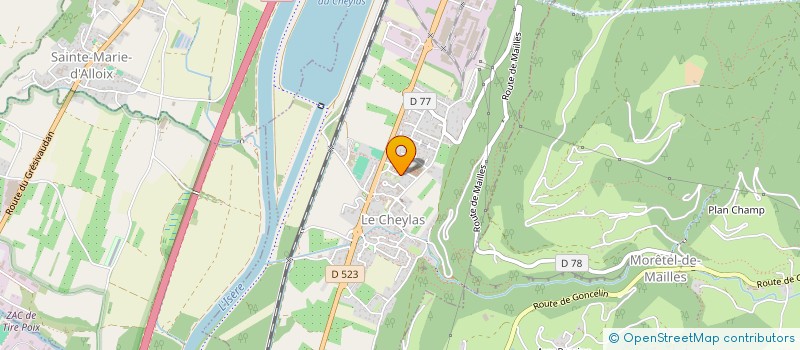 localisation de l'entreprise MONSIEUR ALEXIS MAGALHAES  LE CHEYLAS