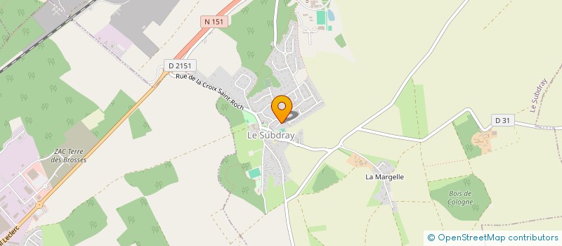 localisation de l'entreprise MONSIEUR ALEXIS MALARDE  LE SUBDRAY