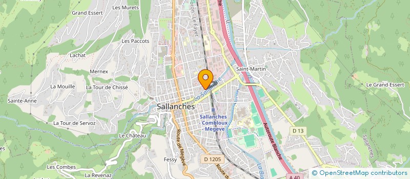 localisation de l'entreprise MONSIEUR ALEXIS MALLON  SALLANCHES