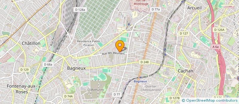 localisation de l'entreprise MONSIEUR ALEXIS MALMONTE à BAGNEUX