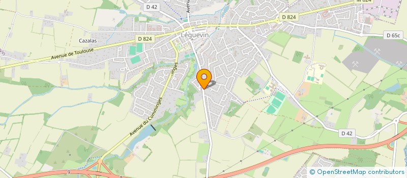 localisation de l'entreprise MONSIEUR ALEXIS MARATA  LEGUEVIN