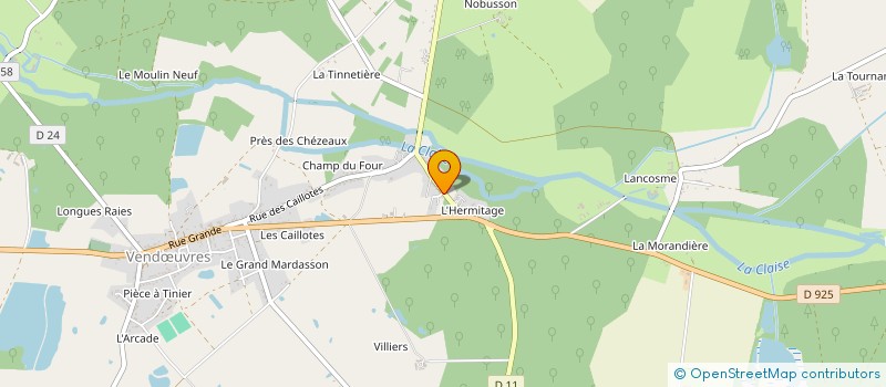 localisation de l'entreprise MONSIEUR ALEXIS MARCEL  VILLEGOUIN