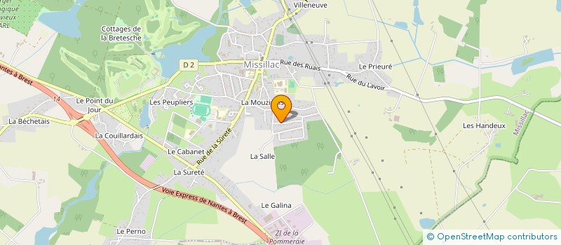 localisation de l'entreprise MONSIEUR ALEXIS MARCHAL  MISSILLAC