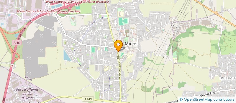 localisation de l'entreprise MONSIEUR ALEXIS MARTY  MIONS