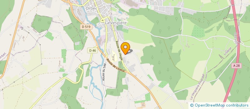 localisation de l'entreprise MONSIEUR ALEXIS MARY  LA VESPIERE-FRIARDEL